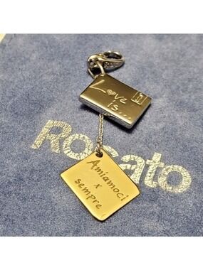 925 Silver Mini Tag Charm Necklace Pendant
